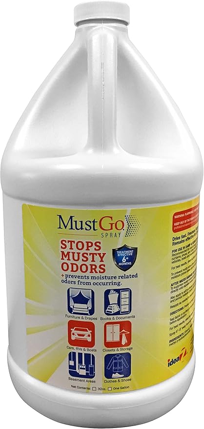 Spray Odor Eliminator - Controls, Removes and Prevents Damp, Musty Smells - 1 Gallon