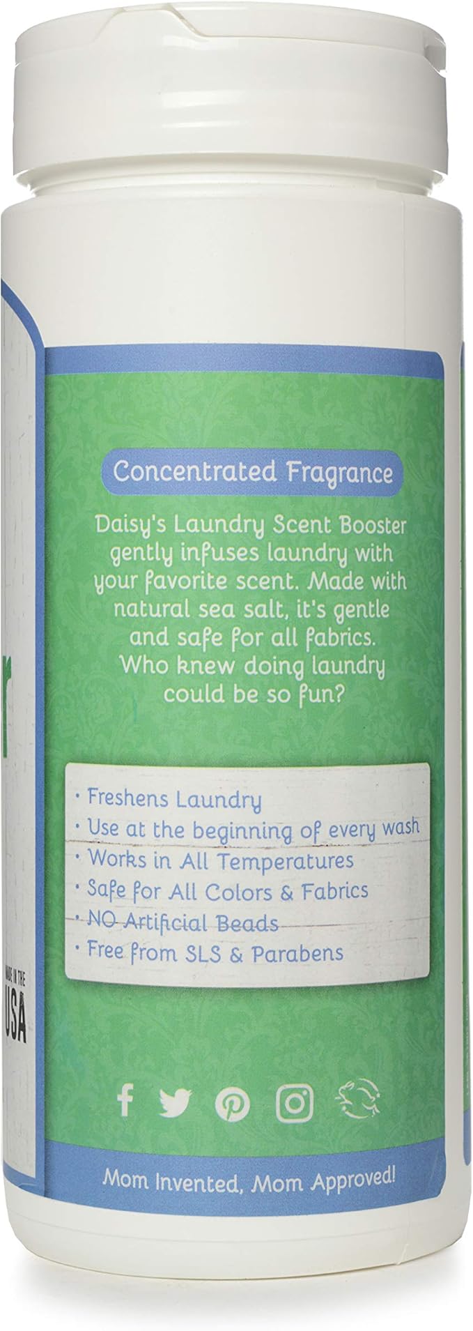 B&N All Natural Brooke & Nora at Home Laundry Scent Booster Made with Natural Sea Salt, Eucalyptus, 18 Ounce