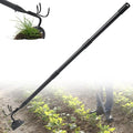 Garden Hoe, 2 in 1 Weeding Hoe and Cultivator Soil Tiller,52" Long Handle, Heavy Duty Hoe Garden Tool for Weeding, Loosening Soil, Cultivating, Gardening