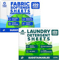 Fabric Softener Sheets bundle with 100 Strips Unscented Laundry Detergent Sheets