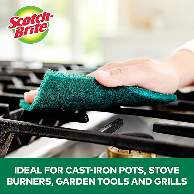 Scotch-Brite Heavy Duty Scour Pads, 6 in. x 3.8 in. (Green) / 2-Pack