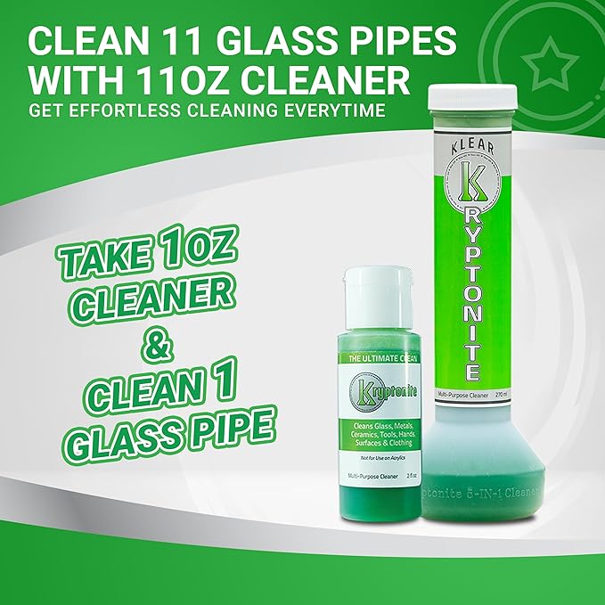 KLEAR Kryptonite Multipurpose Glass Cleaner | Powerful Cleaning Combo | Glass Friendly Glass Cleaner| 22 oz