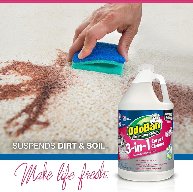 OdoBan 3-n-1 Carpet Cleaner, 128 Fl Oz (Pack of 2)