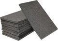 Premium 10 Pack 6" x 9" Grey General Purpose Scuff Pads - Scuffing, Scouring, Sanding, Paint Primer Prep Adhesion Scratch - Surface Preparation Automotive Car Auto Body Woodworking Wo (800 Grit)