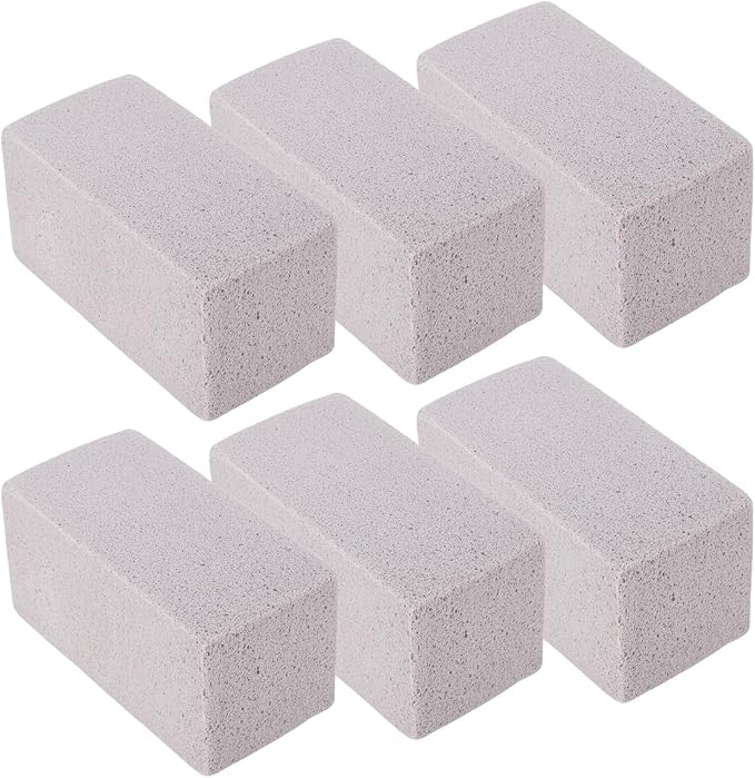 WALFRONT 6PCS Pool Pumice Stone for, PVC Material Scouring Sticks for Toilet Bowl Bathtub Shower Tile, Hard Water Remover for Kitchen Sink Swimming Pool Grates (L 15x40cm / 5.91x15.75in)