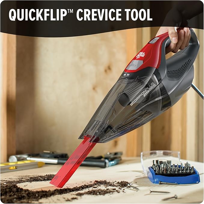 Dirt Devil Scorpion Plus Handheld Vacuum Cleaner,Powerful Suction,Lightweight,Includes Pivoting Stair and Upholstery Tool,Crevice Tool,Corded Portable Vacuum Cleaner,(Pack of 2)