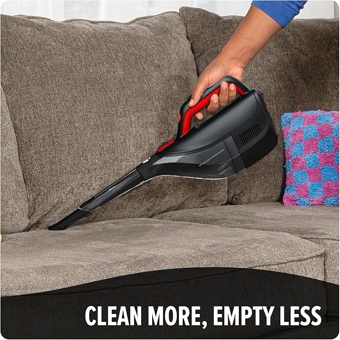 Dirt Devil 12V Whole Home Cordless Handheld Vacuum, with Multi-Surface Tool Kit, Powerful Suction and Lightweight, BD40200V, Black