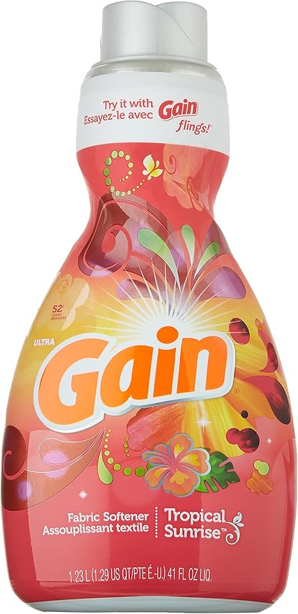 Gain Tropical Sunrise Liquid Fabric Enhancer, 41 oz