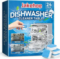 Dishwasher Cleaner & Deodorizer Tablets, 24-Pack Dishwasher Maintenance Tablets for Interior, Pump, Filter, Spray arm & Drain, Helps Remove Grease, Limescale & Mineral Buildup 1-Year Supply