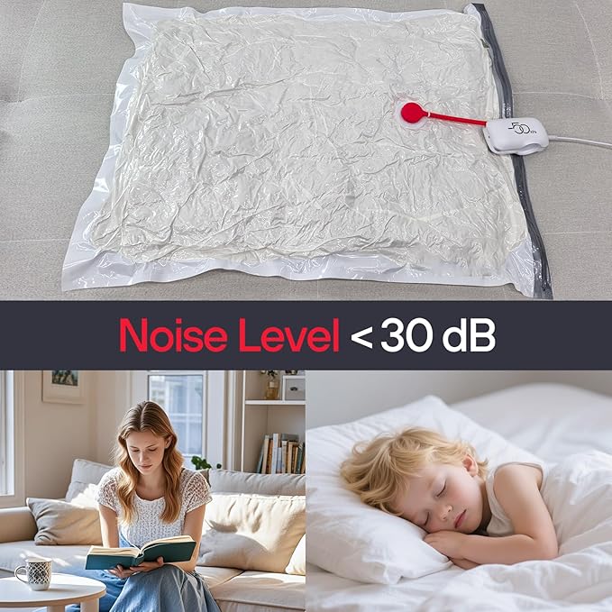 Vacbird 20 Pack Vacuum Storage Bags with Electric Pump - Space-Saving Compression Bags for Travel, Luggage & Suitcase Organization