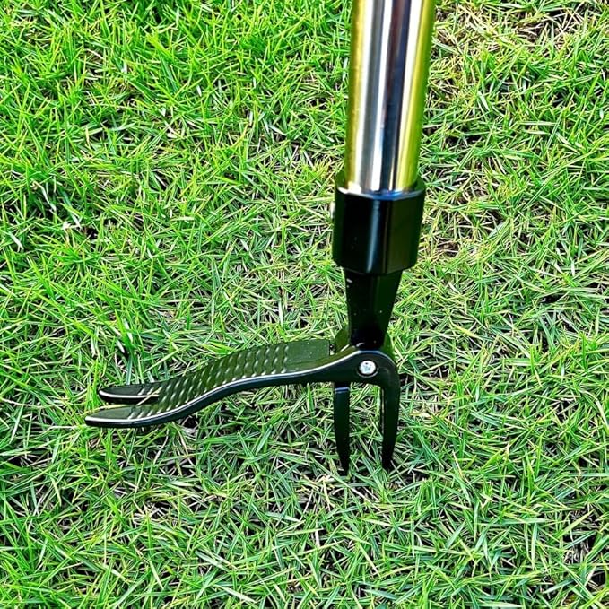 Stand on Weeding Tool, Long Handled Lawn Weeder, Root Removal Tool for Gardening, Yard and Patio Maintenance