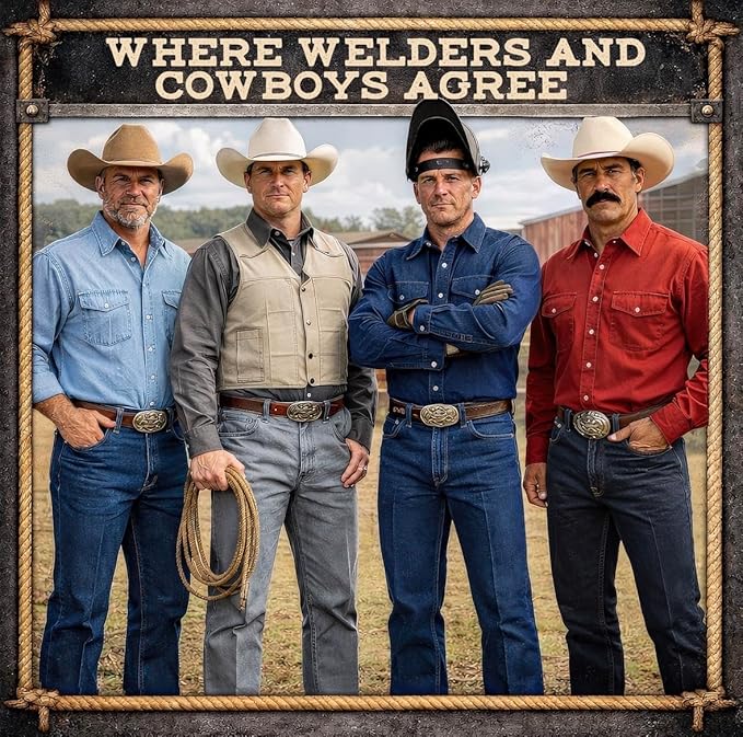 Stiff-it Western Cowboy Starch for Crisp and Clean Denim - Patent Formula with Leather Scent, Easy-Pour Design, and Winkle-Free Jeans (1)