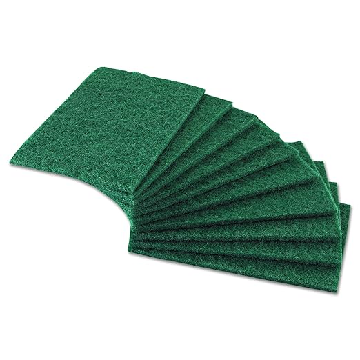 Royal S960 Medium-Duty Scouring Pad, 6 x 9, Green (Case of 60)