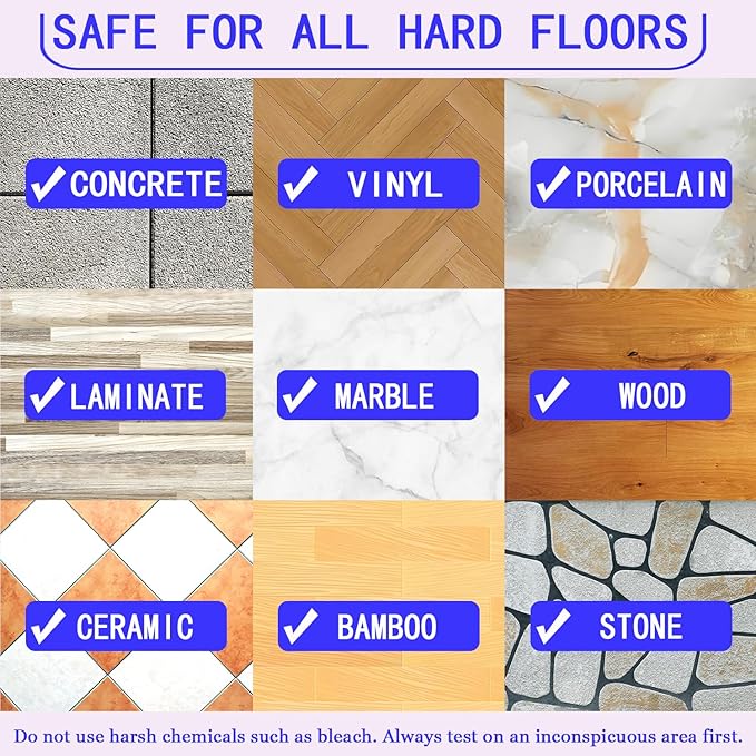 Hard Floor Cleaner Compatible with OCedar PACSS | Fresh Lemon Flavor 20 Count （1 Pack）| Made from Natural Ingredients | Safe For Use On Variety Of Floors | For Use With All Mop Buckets (Lemon)