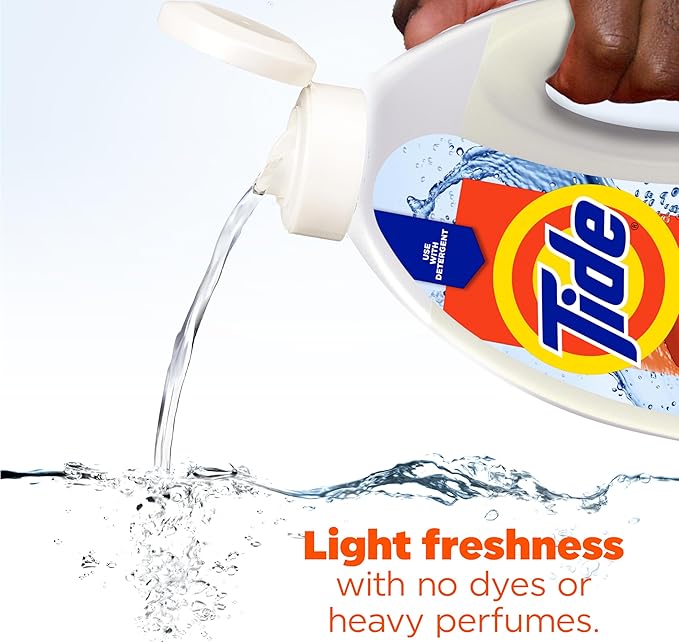 Tide Clean Boost Fabric Rinse, 62 fl oz fl oz, Removes Odors and Residues, Safe on All Fabrics, Free of Dyes and Heavy Perfumes, Original Scent