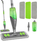 Spray Mop for Floor Cleaning - Wet Dry Hardwood Floor Mops with 3 Microfiber Washable Pads for Swiffer Powermop - Flat Mop with Sprayer for Tile Wood Laminate Vinyl Marble Kitchen