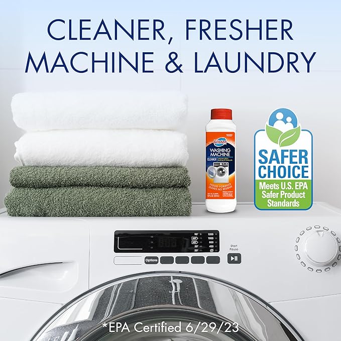 Glisten Washer Magic Washing Machine Cleaner and Deodorizer, 8 Bottles