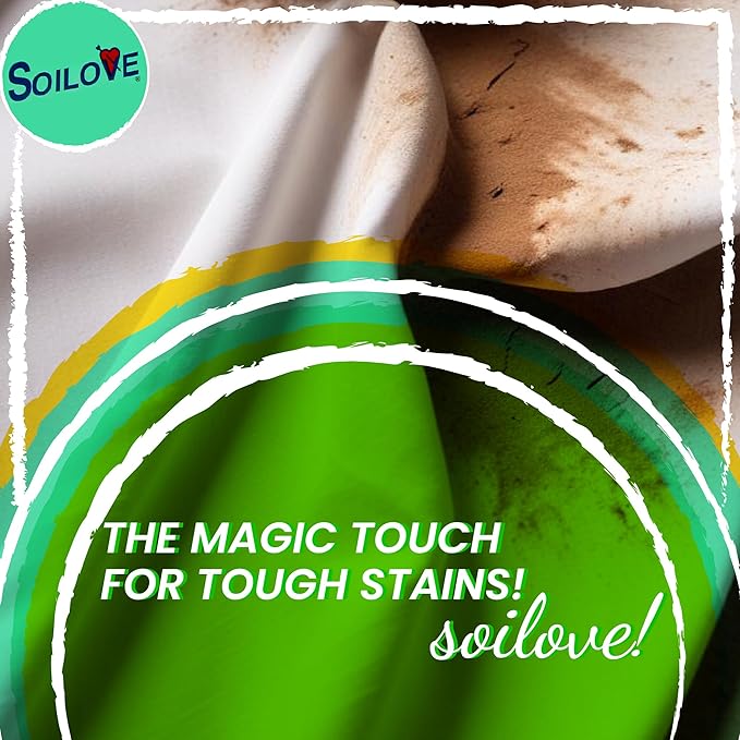 SOILOVE 22oz (1 pack) + Soilove 128oz (1 pack) Laundry Spot Remover for clothes– Powerful Triple-Acting formula Clings, Penetrates and Lifts everyday tough stains - Prewash for Clothes
