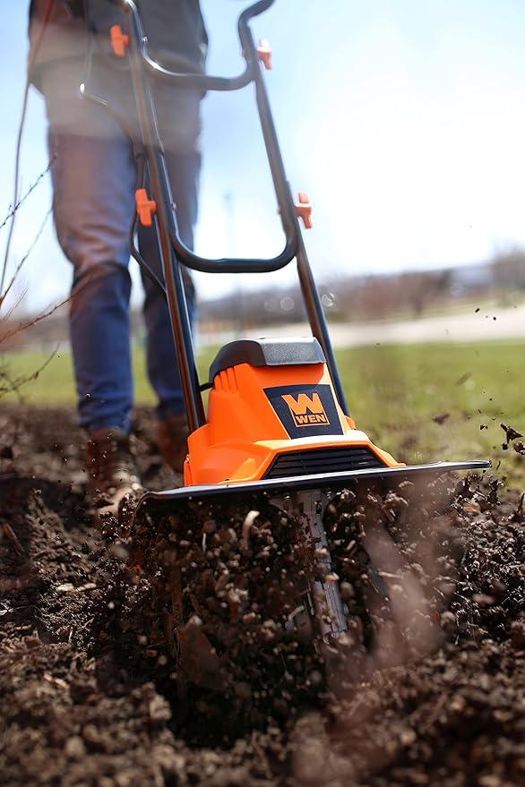 WEN Electric Tiller and Cultivator with 14-Inch Tilling Width and 10-Amp Motor (TC1014)