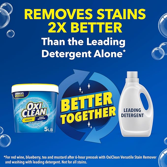 OxiClean Versatile Stain Remover Powder, 5 lb (Pack of 2)