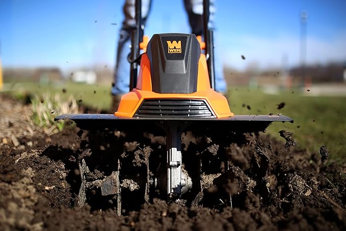 WEN TC1318 13.5-Amp 18-Inch Electric Tiller and Cultivator, Black