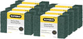 Scouring Pad Non-Scratching Scrubber Non-Scratch Cleaning Scrub Pads Heavy Duty Scouring Pad Reusable Kitchen Scrubbing Pad Pack of 24 Green, by Superio