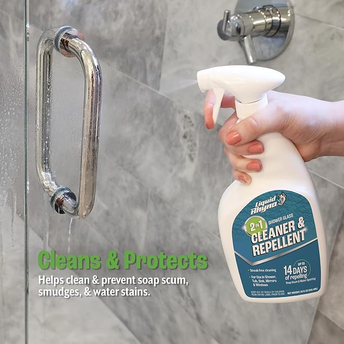 Danco Liquid Rhyno 2-in-1 Shower Glass Cleaner & Repellent