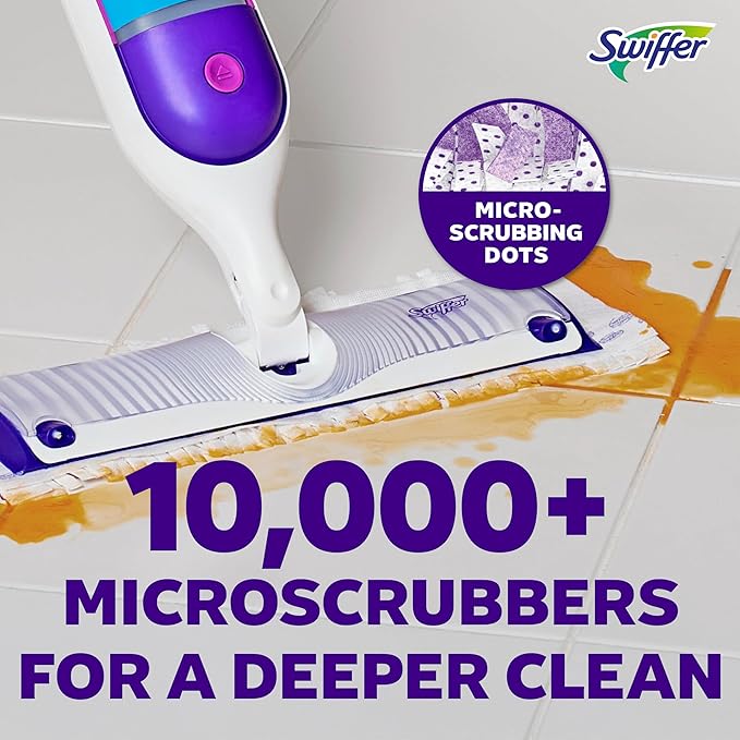 Swiffer PowerMop Multi-Surface Mop Kit for Floor Cleaning, Fresh Scent, Mopping Kit Includes PowerMop, 2 Mopping Pad Refills, 1 Floor Cleaning Solution with Fresh Scent and 2 Batteries