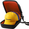 OZUECCR Hard Hat Travel Case – Storage for Baseball Caps with Carrying Handle and Adjustable Shoulder Strap, Hat Organizer Protects up to 6 Hats, for Travel and Home Storage (Inner Orange)