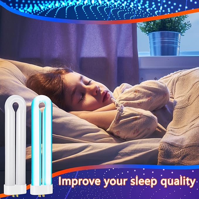Bug Zapper Replacement Bulb 15 W U Shaped Twin Tube Bulb Indoor Outdoor Bug Zapper Light with 4 Pin Base(White,4 Pieces)