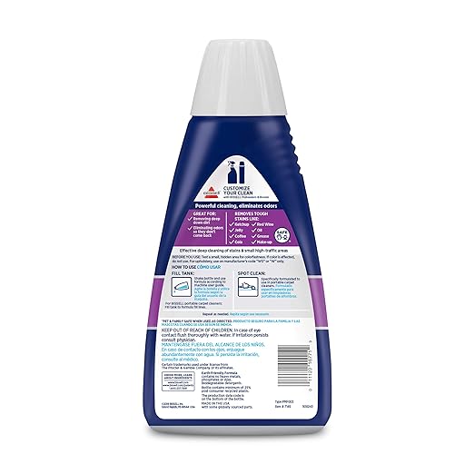 BiSSEll Little Green Pro Commercial Spot Cleaner BGSS1481 & Bissell Spot & Stain with Febreze Freshness Spring & Renewal Formula, 7149, 32 Ounces