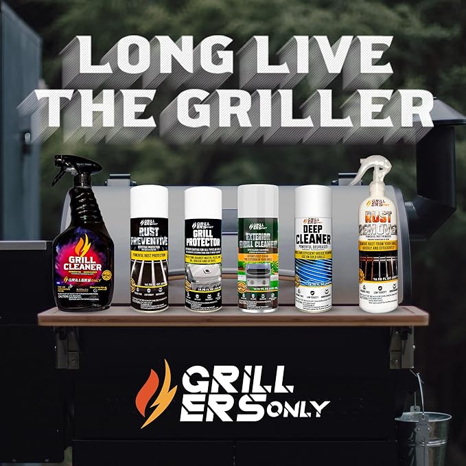 Grill Cleaner Spray & Degreaser | Heavy-Duty Grill Spray for BBQ, Griddles & Cast Iron Cleaner - Professional Outdoor Kitchen Formula - 35.2 fl oz.