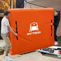 Mattress Bags for Moving, BETU Mattress Protector Waterproof Mattress Cover Queen Size Storage Bags with 8 Heavy-Duty Handles and Zipper for Bed Extra Thick Large Reusable (82"x62"x15" Orange)