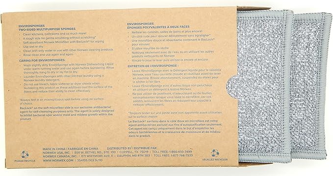 Norwex EnviroSponges Contains BacLock (pack of 2)