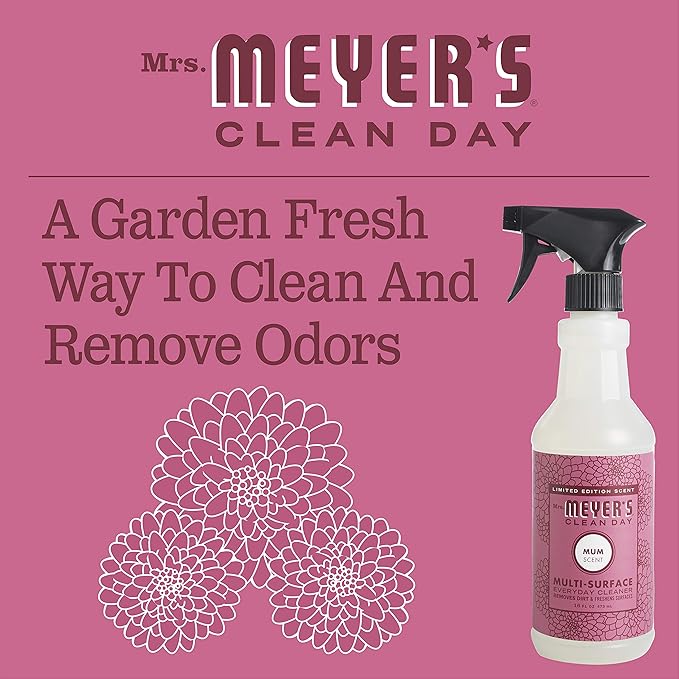 MRS. MEYER'S CLEAN DAY All-Purpose Cleaner Spray, Mum, 16 Fl oz