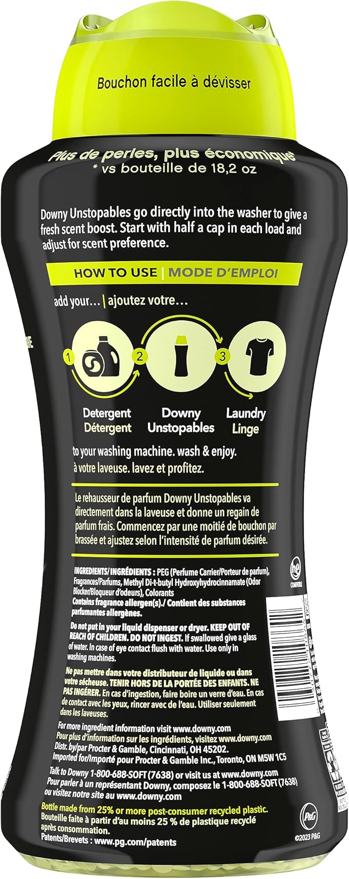 Downy Unstopables Paradise Beads | In-Wash Scent Booster | 24 oz | Pack of 2