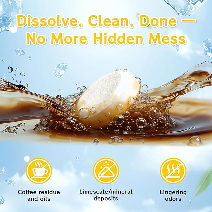 BEC 250 Espresso Machine Cleaning Tablets 24 Count, Coffee Maker Cleaner, Compatible with BEC 250 Espresso Machine, Coffee Oil & Residue Remover