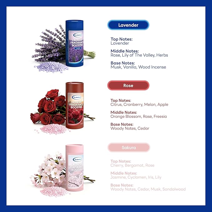 Laundry Fragrance Booster, Lavender Scent, In-Wash Scent Beads for Washer, Compatible with All Machines, Easy-to-Use Laundry Additive