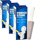 Amazon Brand | 6 Pack Ring King Pumice Stone Toilet Bowl Cleaner with Handle | Effectively Removes Stubborn Limescale from Tile, Shower Door and Bathtubs. Best Calcium, Lime, and Rust Remover.