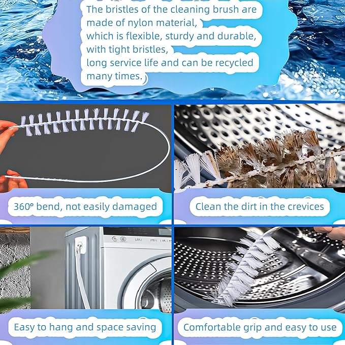 Washing Machine Cleaning Brush, Washing Machine Brush Washing Machine Cleaner Front Load Washer Cleaner Brush Load Washer Cleaner Drum Washing Machine Cleaning Tools