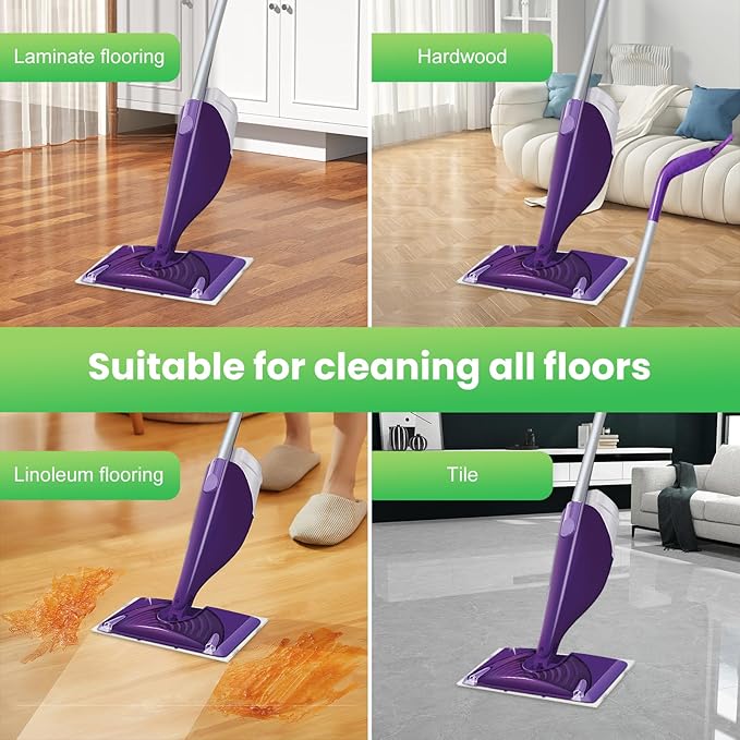 42 Count Disposable for Swiffer Wet Jet Pads for Swiffer WetJet Spray Mop, Extra Strong Dirt Locking and Water Absorbent, Powerful Stain Removal