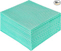 JEBBLAS Disposable Dish Towels and Cloths, Reusable Wipes, 50 Count/Pack, Green
