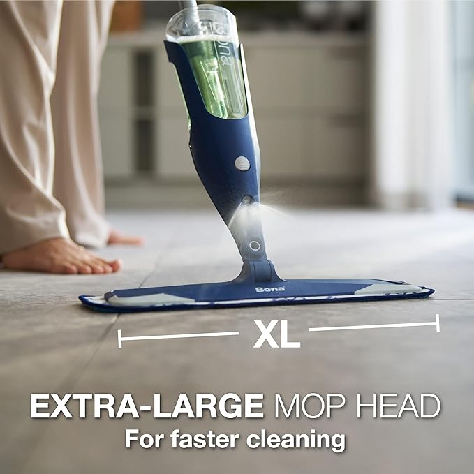 Bona Multi-Surface Floor Premium Spray Mop - Includes Multi-Surface Floor Cleaner Concentrate and Machine Washable Microfiber Cleaning Pad - For Stone, Tile, Laminate and Vinyl LVT/LVP Floors