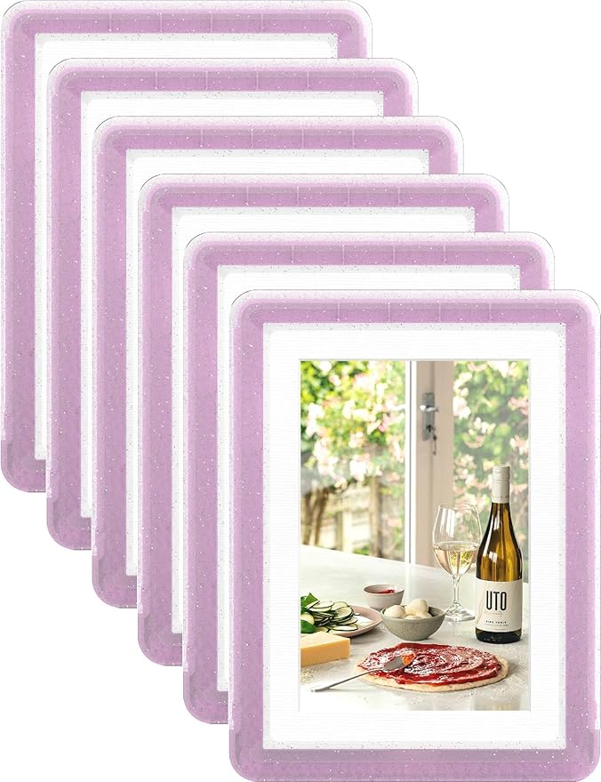 5x7 Picture Frame, Clear Acrylic Photo Frame with White Mat for 4x6 Photos, One-Piece Shatterproof Tool-Free Design, UV-Resistant Waterproof Tabletop Frame for Home Office Decor with 10-Year Warranty