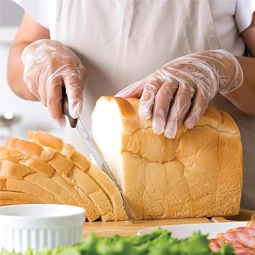 ForPro Disposable Vinyl Gloves, Clear, Industrial Grade, Powder-Free, Latex-Free, Non-Sterile, Food Safe, 2.75 Mil. Palm, 3.9 Mil. Fingers, Large, 100-Count (Pack of 10)