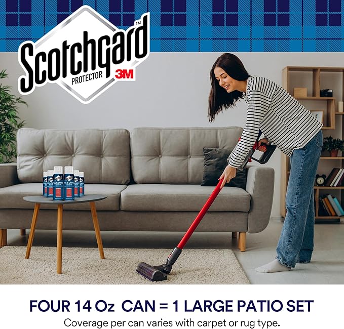 Scotchgard Carpet & Upholstery Protector Spray, 14 oz (Pack of 6) – Blocks Stains & Resists Soiling, Fabric Stain Guard for High-Traffic Areas, Easy to Apply for Long-Lasting Protection
