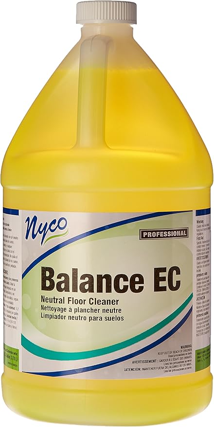 Nyco Balance EC Neutral Floor Cleaner - 128 oz - Neutral, No-Rinse Floor Cleaner - (NL158-G4)