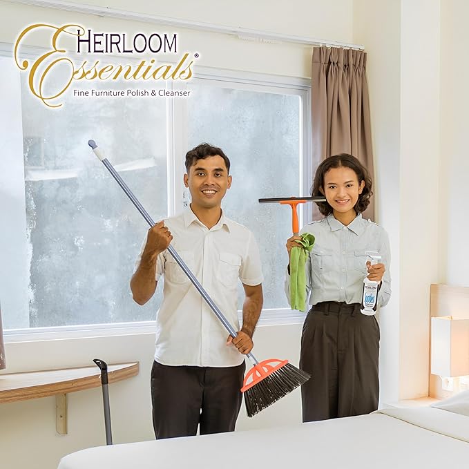 Heirloom Essentials Spotless Multisurface Cleaner Spray - Wood Cleaner Spray - Wood Furniture Cleaner & Glass Cleaner - Natural Window Cleaning Spray - Natural Wood Cleaner & Other Surfaces (32 oz)