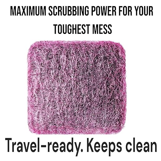 16-Pack Steel Wool Scrubber Pre-Packaged soap Dispense Units 0000 Steel Wool Pads Suitable for Outdoor Travel and Individual Packaging of Glass cookware for Stove Racks scouring Pads