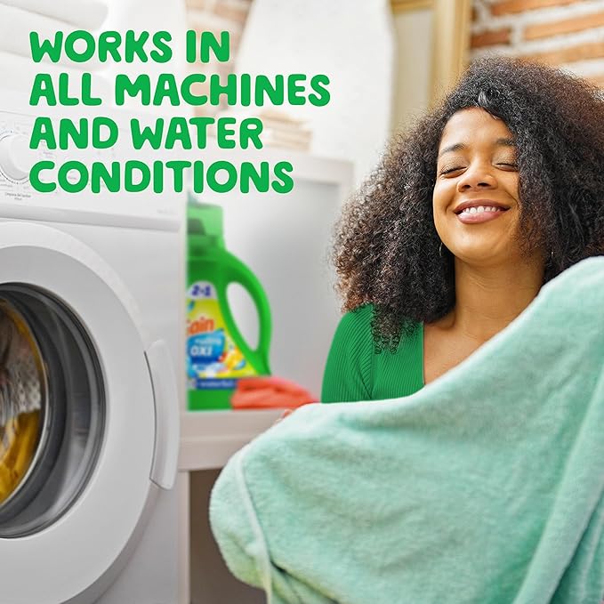 Gain Ultra Oxi Liquid Laundry Detergent,Waterfall Delight Scent,194 fl oz,134 Loads,Freshness + Odor Fighting,High Efficiency Washing Machine Liquid Cleaning Soap,(Pack of 2)